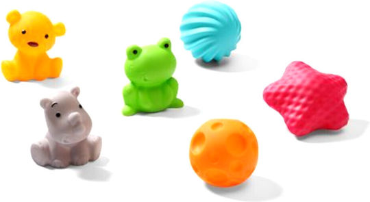 Babyono Sensory Animal Toys Silicone for 6+ Months