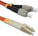 Qoltec Optical Fiber Cable 1m Orange