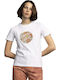 Women's T-shirt Animal Print White