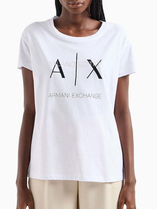 Armani Exchange Damen T-Shirt Weiß
