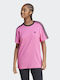 Adidas Damen Sportlich T-shirt Fuchsie