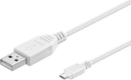 Microconnect 0.15m Regular USB 2.0 to micro USB Cable White (USBABMICRO0,15W)