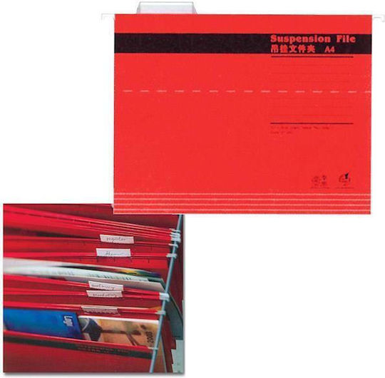 Hanging Envelopes Y24,3x31,9cm Red (pack25)