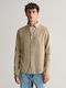 Long-sleeved Linen Shirt Beige