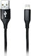 MSonic USB-A to Lightning Cable Μαύρο 1m (MLU623)