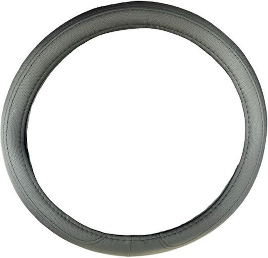 Car Steering Wheel Cover with Diameter 35-37cm Black with Black Stitching