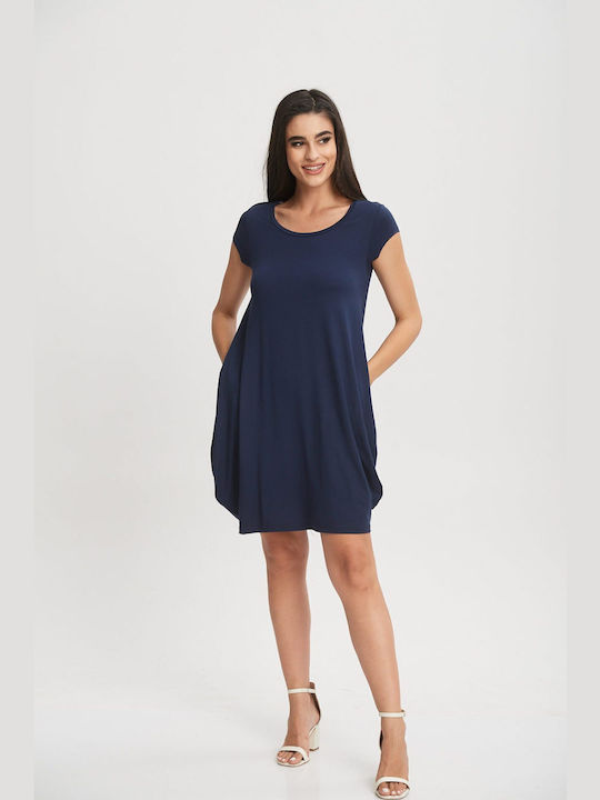 Boutique Mini Dress Blue