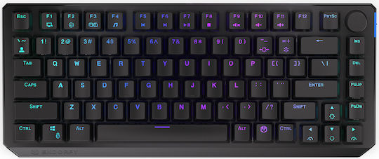 Endorfy Thock Wireless Gaming Mechanical Keyboard 75% with Kailh Box Red switches and RGB lighting (English US)