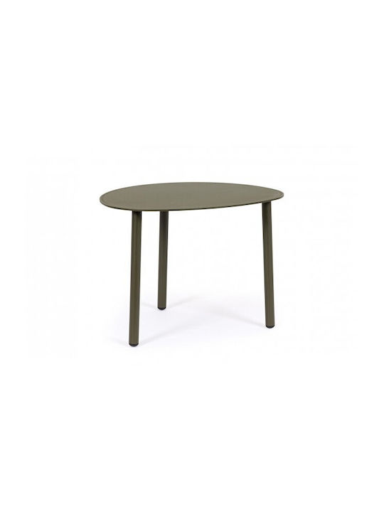 Oval Side Table Sparky Oliv L55xW45xH40cm