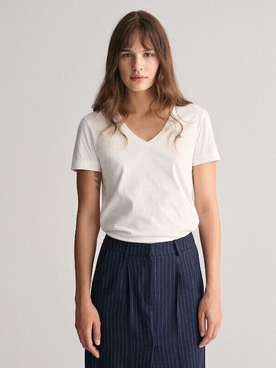 Gant Γυναικείο T-shirt Άσπρο