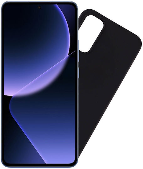 Volte-Tel Back Cover Σιλικόνης με Λουράκι Μαύρο (Xiaomi 13T / 13T Pro)