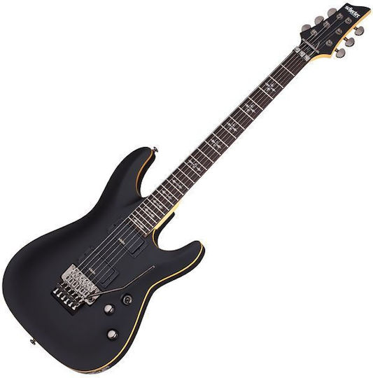 Schecter Demon-6 Fr Satin Aged Black Satin E-Gitarre