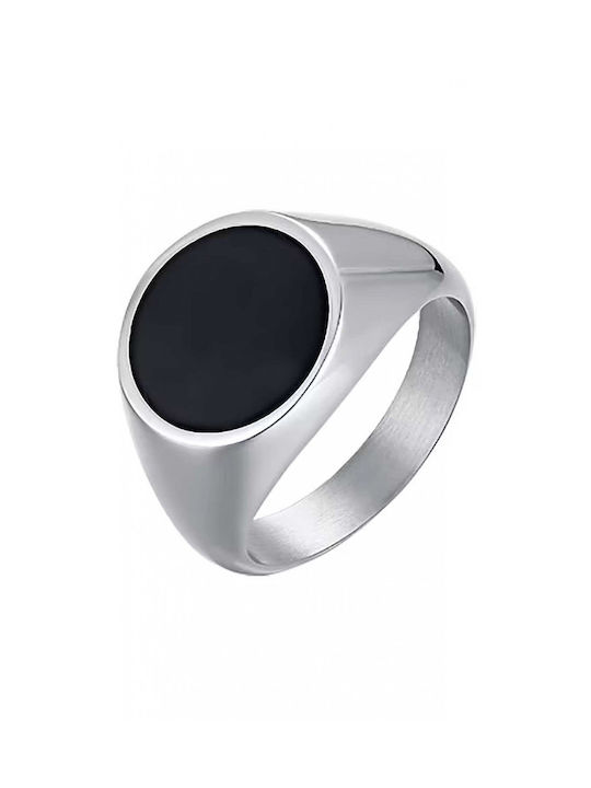 Luca Barra Men's Steel Ring