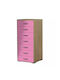 Kinderkommode Oak-Pink mit 7 Schubladen 60x45x122cm