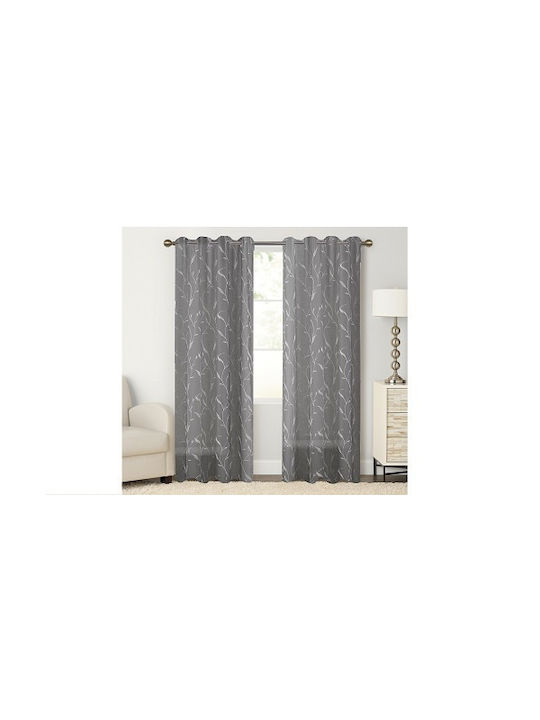 Chios Hellas Curtain with Grommets White 260x140cm
