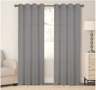 Chios Hellas Vorhang mit Grommets Grau 260x140cm