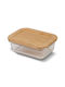 Nava Microwave Glass Lunch Box Transparent 1500ml