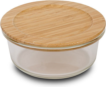 Nava Microwave Glass Lunch Box Transparent 400ml
