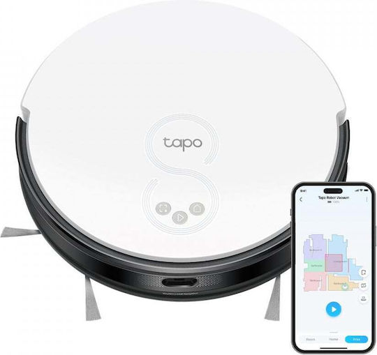 TP-LINK Tapo RV20 Aspirator Robot pentru Aspirare & Spălare cu Cartografiere și Wi-Fi Albă