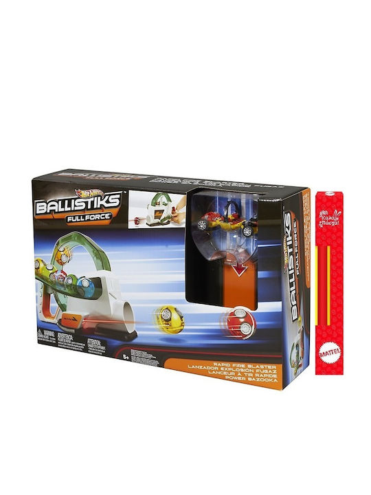 Παιχνιδολαμπάδα Ballistiks Rapid Fire Blaster για 5+ Ετών Hot Wheels