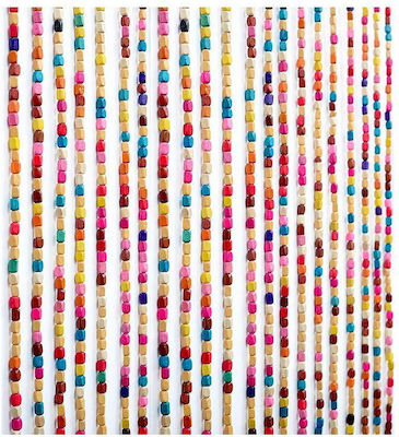 Zaros Door Curtain Multicolour 90x180cm HE503