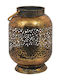 Fylliana Candle Holder Metal in Bronze Color 22x22x30cm 1pcs