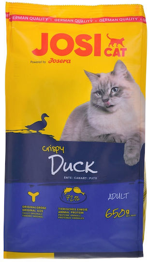 Josera Josicat Crispy Trockenfutter für Katzen mit Ente 0.65kg