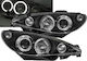 Carro Front Lights Angel Eyes Peugeot 206 02-07 Set of 2 Pieces