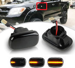 Carro Πλαϊνά Φλας Φτερού Για Toyota Avensis / Hilux / Celica / Prius / Corolla Led Dynamic Φιμέ 2 Τεμάχια Car-12075 Carro Πλαϊνά Φλας Φτερού Για Toyota Avensis / Hilux / Celica / Prius / Corolla Led Dynamic Φιμέ 2 Τεμάχια Car-12075
