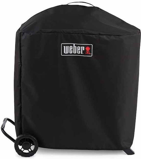 Weber Grill Cover Black Compatible with the Traveler Compact from Polyester with UV Protection