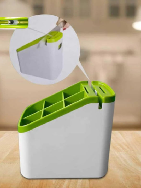 Bază Suport De Scurgere Pentru Tacâmuri Din Plastic Albă