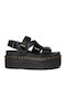 Kimber Ii Women's Flat Sandals in Black Color