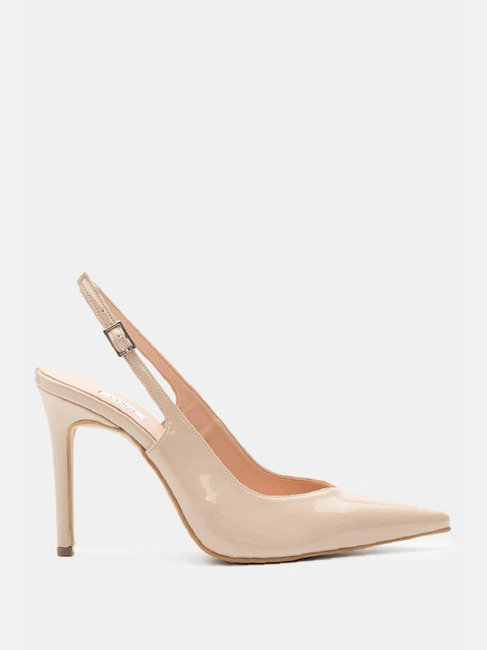 Luigi Pumps mit hohem Absatz Rosa