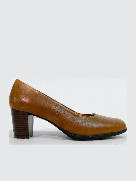 Pantofi cu toc Maro