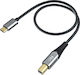 Fiio Μετατροπέας USB-B male σε USB-C male 1τμχ