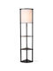 Lucide Lightning Floor Lamp H162.3xW30cm. with Socket for Bulb E27 Black