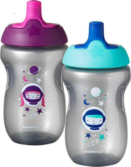 Tommee Tippee Sport Cup Εκπαιδευτικό Μπιμπερό Πλαστικό Μπλε για 12m+ 300ml