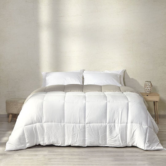 Αιγαίον Υπέρδιπλο 220x240εκ. Velvet Touch Cream - Beige