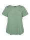 Vero Moda pentru Femei de Vară Bluză Mâneci scurte Verde