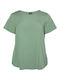 Vero Moda Women's Summer Blouse Short Sleeve Green