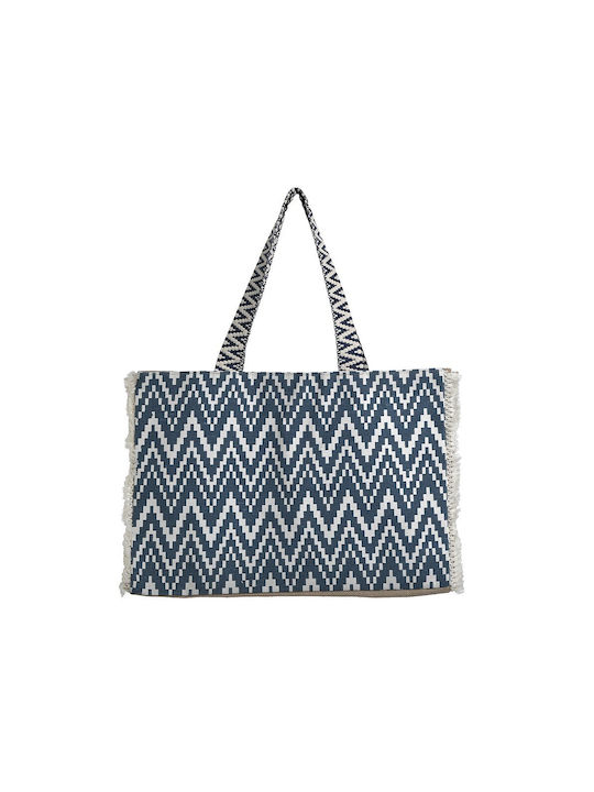 Inart Fabric Shopping Bag Blue