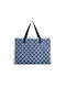 Inart Fabric Shopping Bag Blue