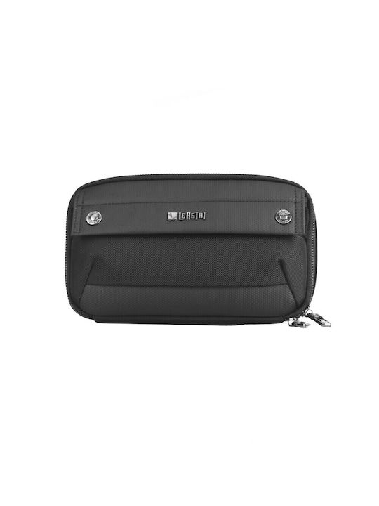 Leastat Herren Bum Bag Taille Schwarz