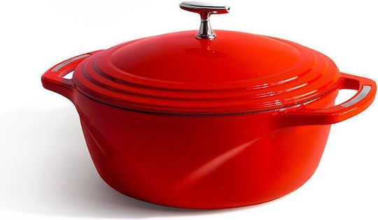 Lodge Cherry On Top Deep Cast Iron Pot 5.68L / 37cm