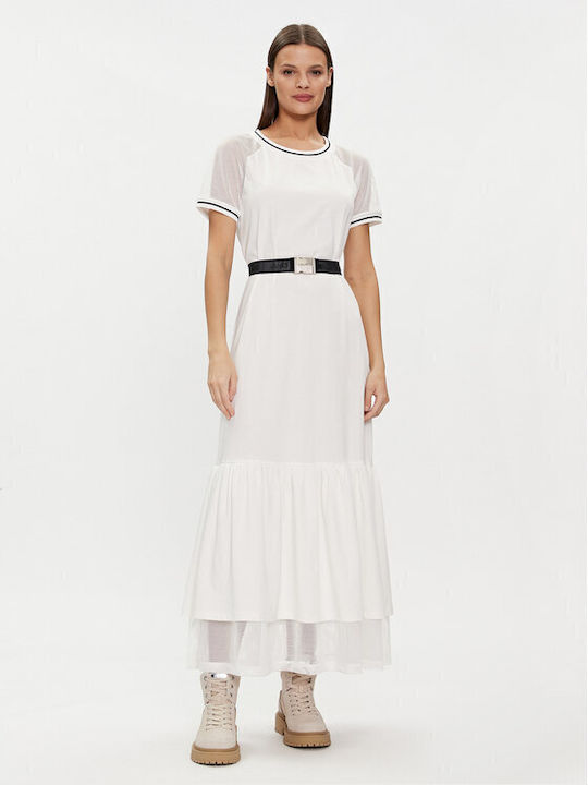 Liu Jo Midi Φόρεμα Λευκό