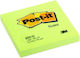 Post-it Notizzettel im Würfel 100 Blätter Grün 7.6x7.6Stück
