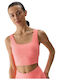 4F Women's Summer Crop Top Sleeveless Pink