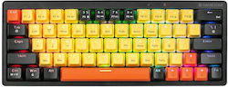 Tracer Gamezone EVO2 Gaming Mechanical Keyboard 65% with Custom switches and RGB lighting (US English) Yellow