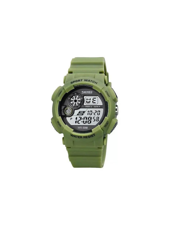 Skmei Digital Watch Battery in Green Color