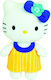 Jucărie moale Jemini Plus 20cm Hello Kitty - Rochie galbenă